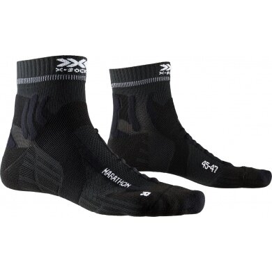 X-Socks Skarpetki biegowe Marathon - dla biegaczy długodystansowych - czarne Mężczyźni - 1 Para