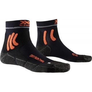 X-Socks Skarpetki biegowe Sky Run Two 4.0 - do biegów w terenie i leśnych - czarne męskie - 1 para