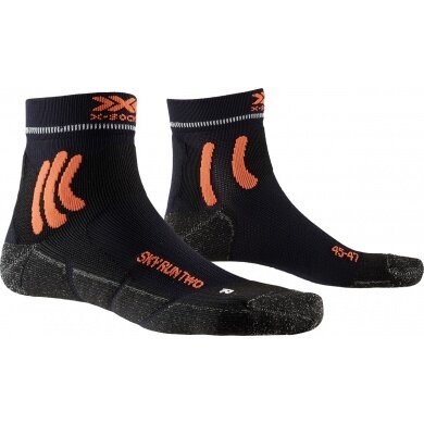 X-Socks Skarpetki biegowe Sky Run Two 4.0 - do biegów w terenie i leśnych - czarne męskie - 1 para