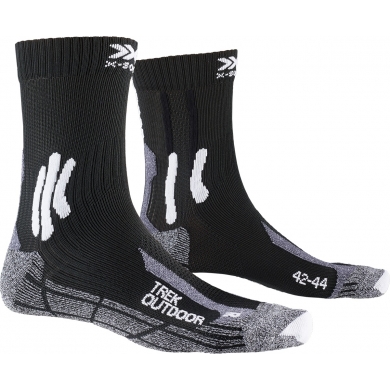 X-Socks Skarpetki trekkingowe Trek Outdoor 4.0 (Komfort na długie wędrówki) czarne męskie - 1 para