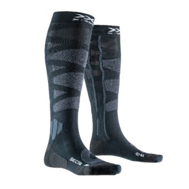 X-Socks Skarpetki narciarskie Control 4.0 ciemnoniebieskie/węglowe męskie - 1 para