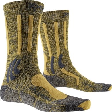 X-Socks Skarpetki trekkingowe Trek X Merino 4.0 węgrografitowy/żółty - 1 para