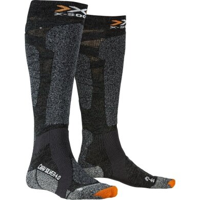 X-Socks Skarpetki narciarskie Carve Silver 4.0 antracyt/czarny Mężczyźni - 1 para