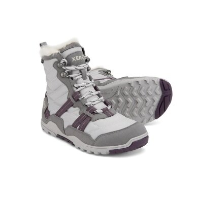 Xero Shoes Minimalne zimowe buty Alpine Snow Boot (ciepłe, wodoodporne, ocieplane) szaro-białe damskie