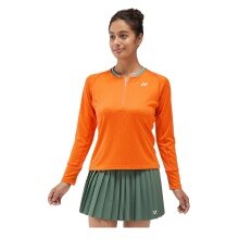 Yonex Koszulka tenisowa z długim rękawem Crew Neck French Open (Roland Garros) 2024 pomarańczowa Damska