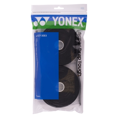 Yonex Overgrip Super Grap Tough 0.65mm czarny 30 sztuk w opakowaniu