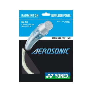 Yonex Sznur do badmintona Aerosonic (Moc+Komfort) biały 10m Zestaw