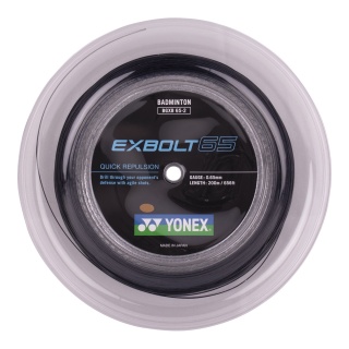 Yonex Sznur do badmintona Exbolt 65 (Kontrola) czarny 200m rolka