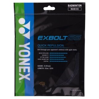 Yonex Sznur do badmintona Exbolt 65 (Kontrola) czarny 10m Zestaw