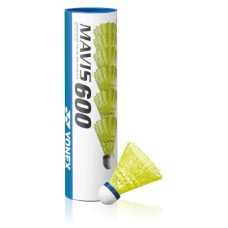 Yonex Piłki do badmintona Mavis 600 Nylon żółta puszka <b>10x6 sztuk w kartonie </b>