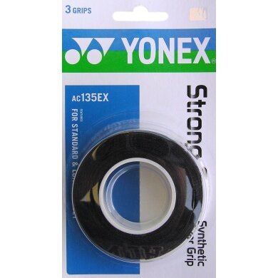 Yonex Overgrip Strong 0.6mm czarny 3 szt.