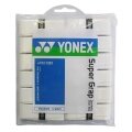 Yonex Overgrip Wet Super Grap 0.6mm (Komfort/gładki/lekko przyczepny) biały 12 sztuk w opakowaniu