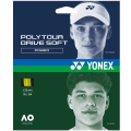 Yonex Sznur tenisowy Poly Tour Drive Soft 1.25 (Trwałość+Kontrola) żółty 12m Zestaw