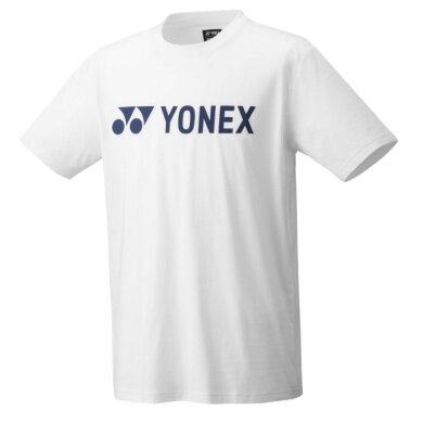 Koszulka treningowa Yonex Practice Logo (100% bawełna) 2024 biała męska