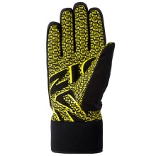 Rękawice Zimowe Ziener Garim AS® Glove Ski Alpine (wiatroszczelne, wodoodporne) czarne/szare/żółte męskie - 1 para