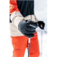 Rękawice Zimowe Ziener Gatis AS® Glove Ski Alpine (wiatroszczelne, wodoodporne) czarne Męskie - 1 para