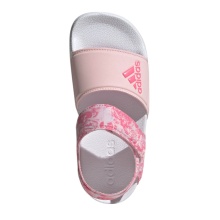 adidas Adilette sandały (rzep) różowy/biały dziewczęce