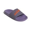 adidas Klapki Adilette Shower - napis adidas - fioletowe damskie