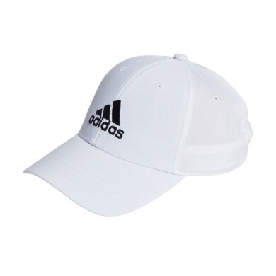 Czapka baseballowa adidas z haftowanym logo, lekka, biała, męska