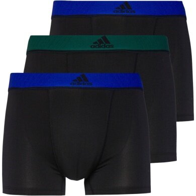 adidas bielizna bokserki Trunk Active Micro Flex Eco - wielokolorowy czarny - 3 sztuki