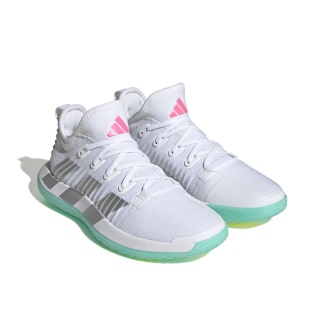 adidas Halowe buty do tenisa Stabil Next Gen Primeblue białe/srebrne/mint dla kobiet