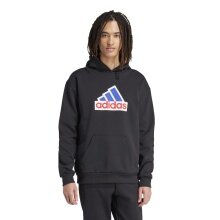 adidas Bluza z kapturem Future Icons Badge Hoodie czarna męska