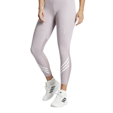 adidas Legginsy Sportowe Techfit 3-Pasy 7/8 Fioletowe Damskie