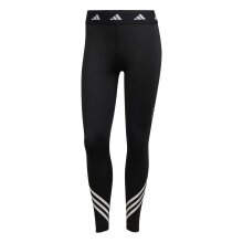 adidas Legginsy Sportowe Techfit 3-Pasy 7/8 Czarny Damskie