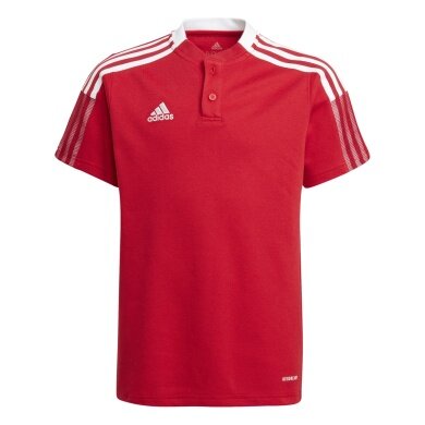 adidas Sport-Polo Team Tiro 21 czerwony dla chłopców