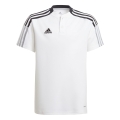 adidas Sport-Polo Team Tiro 21 biały chłopcy