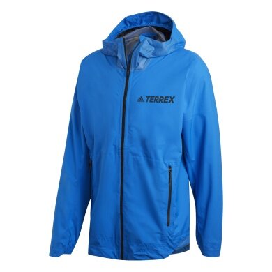 adidas Kurtka przeciwdeszczowa Zupahike TERREX 2.5 Layer RAIN.RDY (wodoodporna, oddychająca) niebieska męska