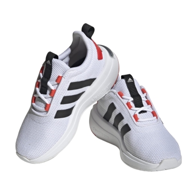 adidas Sneakersy biegowe Racer TR23 (Amortyzacja) biały/czarny/czerwony dziecięce