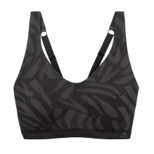 adidas Bielizna funkcjonalna Sport-Bra Bralette (4-kierunkowy rozciągliwy) czarny/szary Damski