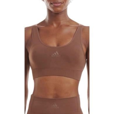 adidas Bielizna funkcjonalna Sport-Bra Bralette (bezszwowy, idealne dopasowanie) brązowy Damski