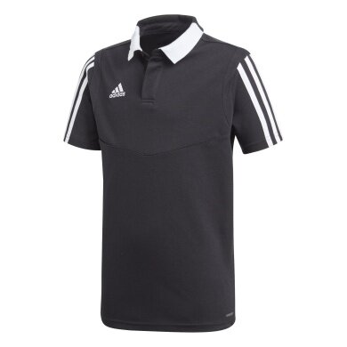 adidas Sport-Polo Tiro 19 Cotton (Bawełna, odprowadzająca wilgoć) czarny chłopcy