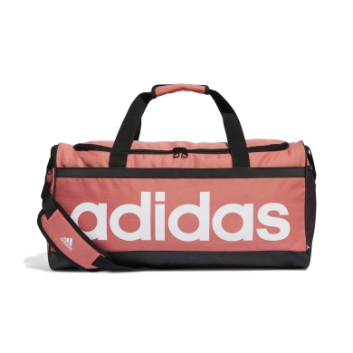 adidas Torba sportowa Essentials Linear Duffelbag M - 56x22x28cm czerwony/czarny/biały