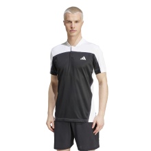 adidas Polo tenisowe Henley Pro FreeLift Heat.Rdy czarne/białe męskie