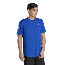 adidas T-shirt tenisowy Club 3-Stripes niebieski krótkie rękawy męski