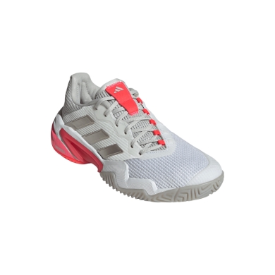 adidas buty tenisowe Barricade 13 Allcourt (Stabil) 2025 białe/srebrne/czerwone damskie