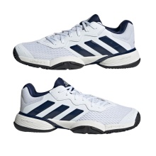 adidas buty tenisowe Barricade Allcourt 2025 białe/niebieskie/czarne dziecięce