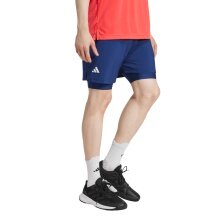 adidas Spodenki tenisowe Club Climacool 2w1 (Szorty+Legginsy) ciemnoniebieskie Mężczyźni