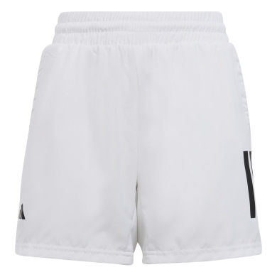 adidas Spodenki tenisowe Short Club 3-Pasy Aeroready białe dla chłopców