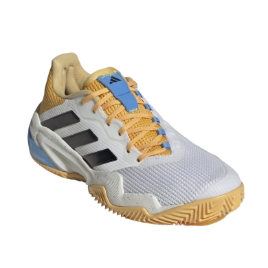 adidas Buty tenisowe Barricade 13 Clay/Piaskowe 2024 białe/czarne/pomarańczowe Damskie