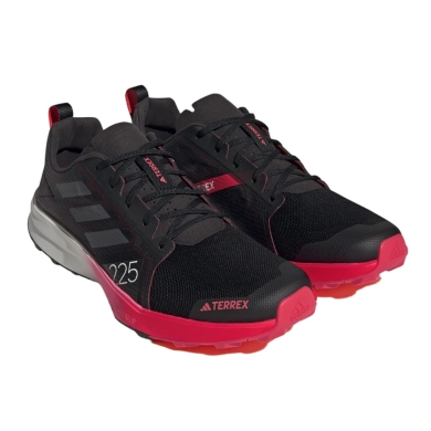 adidas Buty biegowe Trail Terrex Speed Flow (lekkie, oddychające) czarne/czerwone/białe męskie