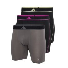 adidas bielizna bokserki Brief Active Micro Flex Eco wielokolorowe czarne/szare męskie - 3 sztuki