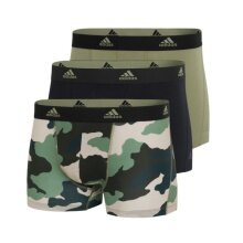 adidas bielizna bokserki Active Flex Cotton Trunk (bawełna) czarny/zielony/kamuflaż - 3 sztuki