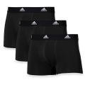 adidas bielizna bokserki Trunk bawełnowe czarne - 3 sztuki