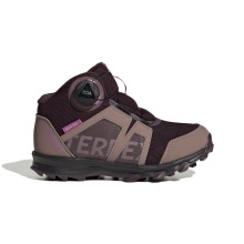 adidas Buty trekkingowe Terrex Boa MID R.RDY brązowe/czerwone dziecięce