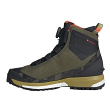 adidas zimowe buty trekkingowe Terrex Conrax BOA RAIN.Ready (izolacja PrimaLoft®) oliwkowe/czarne Męskie