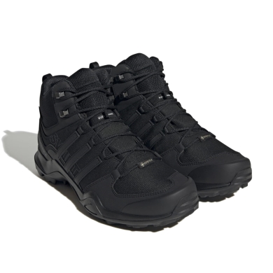 adidas Trail-butów trekkingowych Terrex Swift R2 Mid GTX (wytrzymałe, wodoodporne) czarne męskie